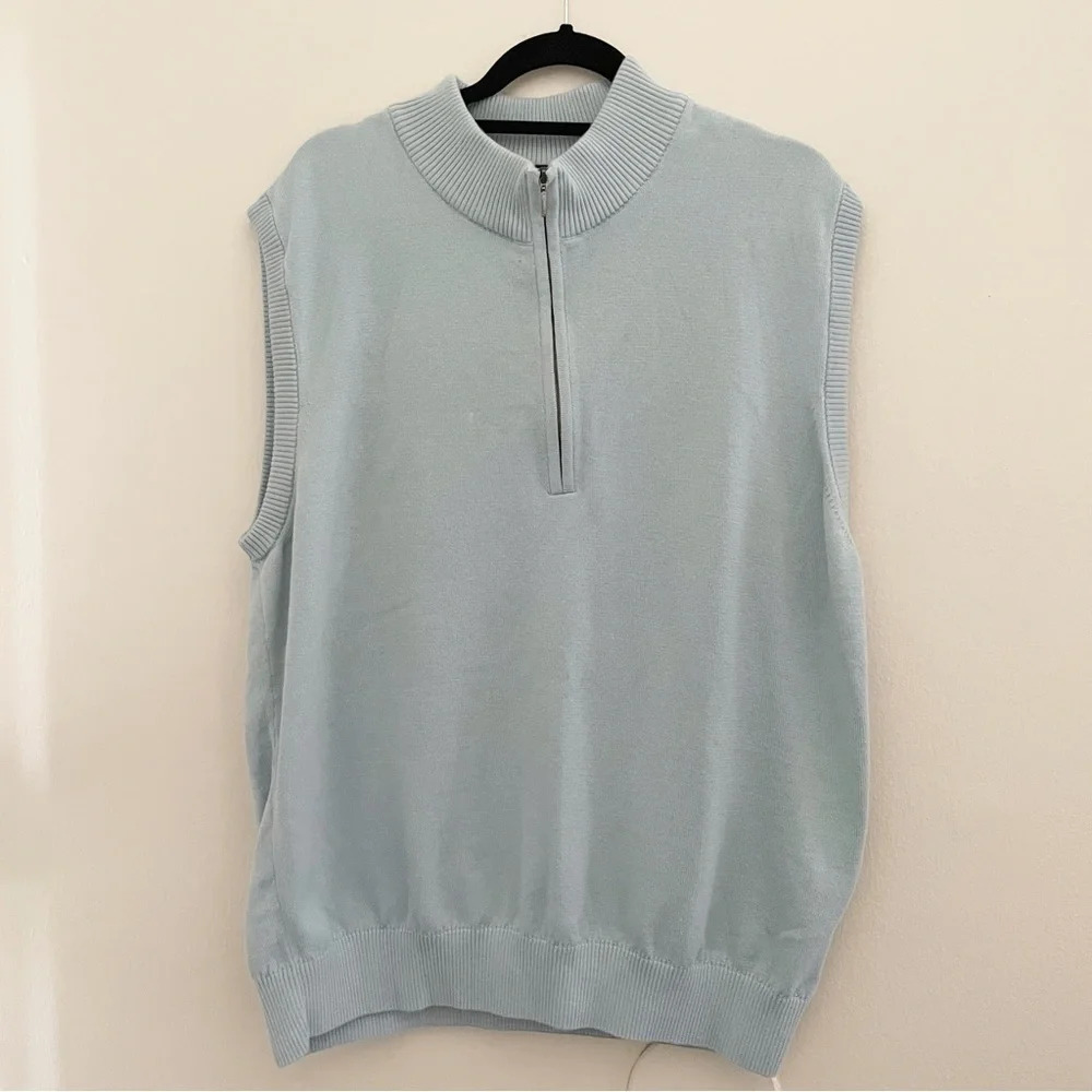 Turtleson Pima cotton 1/4 zip vest Sz 2XL